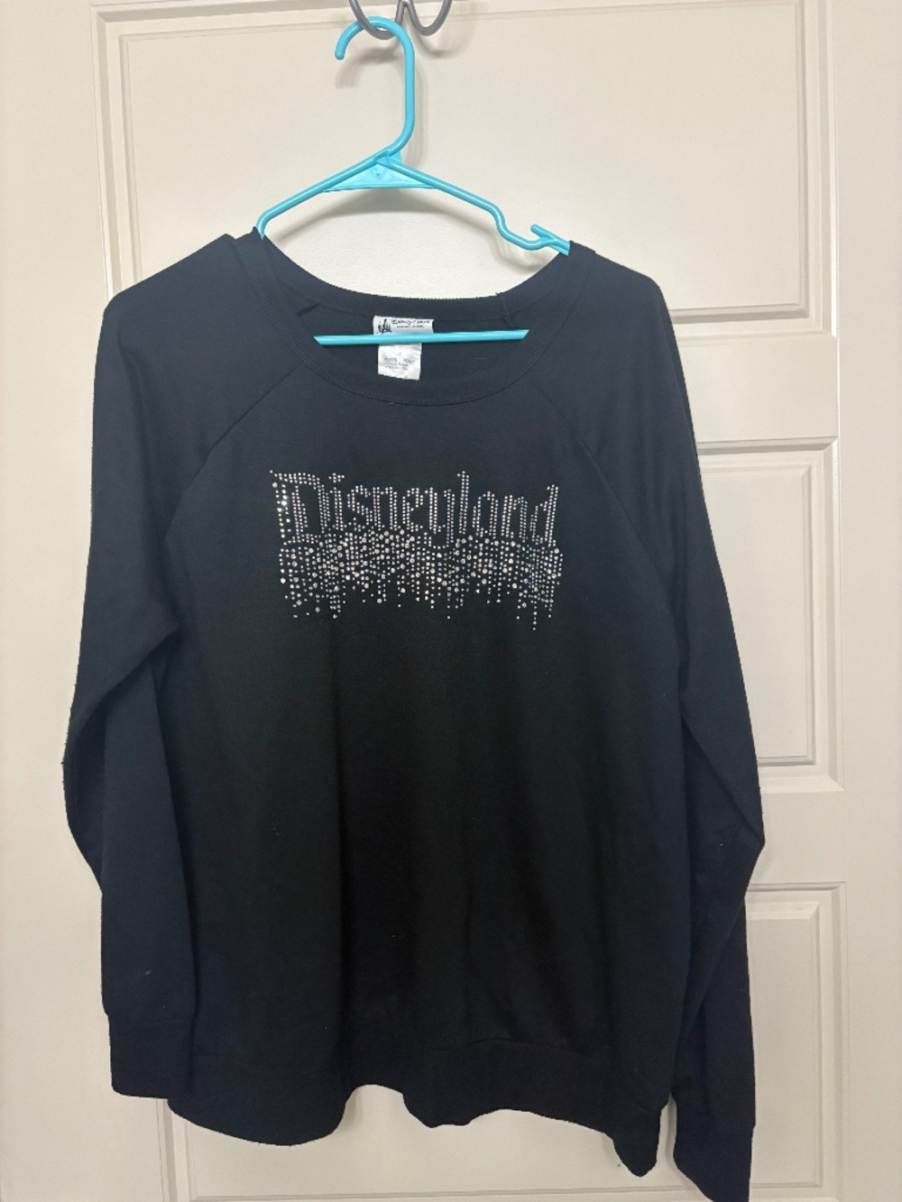 Disney black bedazzled crewneck